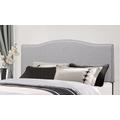 Hillsdale Furniture Kiley Full/Queen Upholstered Headboard with Frame, Glacier Gray - 2011HFQRG