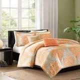 Intelligent Design Senna Full/Queen Comforter Set in Orange - Olliix ID10-002