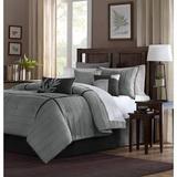 Madison Park Dune King 7 Piece Comforter Set in Grey - Olliix MP10-147