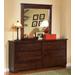 Diego Dresser & Mirror in Espresso Pine - Progressive Furniture 61662-23-50