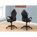 Office Chair / Gaming / Adjustable Height / Swivel / Ergonomic / Armrests / Computer Desk / Work / Metal / Mesh / Black / Red / Contemporary / Modern - Monarch Specialties I 7259