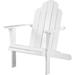 White Adirondack Chair - Linon 21150WHT-01-KD-U