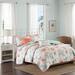 Madison Park Pebble Beach King/Cal King 6 Piece Quilted Coverlet Set in Coral - Olliix MP13-2710
