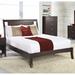 Nevis King Size Low Profile Sleigh Bed in Espresso - Modus NV23L7