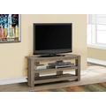 Tv Stand / 42 Inch / Console / Media Entertainment Center / Storage Shelves / Living Room / Bedroom / Laminate / Brown / Contemporary / Modern - Monarch Specialties I 2569