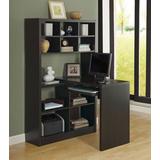 Computer Desk / Home Office / Bookcase / Corner / Storage Shelves / Left / Right Set-Up / L Shape / Work / Laptop / Laminate / Brown / Contemporary / Modern - Monarch Specialties I 7021