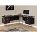 "Computer Desk / Home Office / Corner / Left / Right Set-Up / Storage Drawers / 70""L / L Shape / Work / Laptop / Metal / Laminate / Brown / Grey / Contemporary / Modern - Monarch Specialties I 7305"