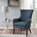 Madison Park Heston Accent Chair in Dark Blue - Olliix MP100-0618
