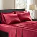 Madison Park Essentials Satin Full 6pc Sheet Set in Red - Olliix SHET20-178