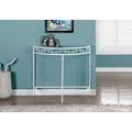 Accent Table / Console / Entryway / Narrow / Sofa / Living Room / Bedroom / Metal / Tempered Glass / White / Clear / Contemporary / Modern - Monarch Specialties I 2112