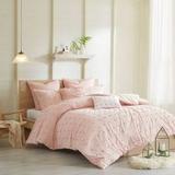 Urban Habitat Brooklyn King/Cal King Cotton Jacquard Comforter Set in Pink - Olliix UH10-0206