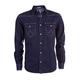 Wrangler Men's L/S CLASSIC WESTERN DARK INDIGO Classic Long Sleeve Formal Shirt, Blue (Dark Indigo), X-Large