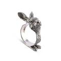 Vagabond House Garden Friends Pewter Rabbit Napkin Ring | 2.75 H x 1.25 W x 2 D in | Wayfair G115RT-1