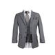 Kids Designer Sebastian Le Blanc Grey Slim Fit Wedding Suits for Boys, 3 Piece, 1 Year