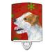 Caroline s Treasures SS4711CNL Jack Russell Terrier Red Green Snowflakes Holiday Christmas Ceramic Night Light 6x4x3