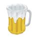 The Party Aisle™ 48 Can Cooler in White/Yellow | 27 H x 18 W x 18 D in | Wayfair E57A26E9C0744FA69C568BC943B5DD76