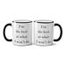 Winston Porter Currey I'm the Best at What I Won't Do Coffee Mug Ceramic in Black/Brown/White | 3.75 H in | Wayfair