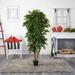 Latitude Run® 65.5" Artificial Ficus Tree in Planter Silk/Plastic | 72 H x 18 W x 15 D in | Wayfair 1A8F04CF0EF04CFD93A4074F0C03D1D0