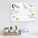 Bungalow Rose 'It Happens Today' Wall Mounted Dry Erase Board in Black | 16 H x 20 W x 0.75 D in | Wayfair BGRS1041 41549078