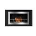 BioFlame Wall Mounted Bio-Ethanol Fireplace, Stainless Steel in Gray | 23.8 H x 45.25 W x 6.75 D in | Wayfair Lorenzo-WM