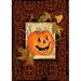 Toland Home Garden Gothic Pumpkin 28 x 40 inch House Flag, Polyester in Black/Brown/Red | 40 H x 28 W in | Wayfair 109408