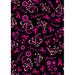 Toland Home Garden Pink Ribbon Collage 2-Sided Polyester 40 x 28 in. House Flag in Black | 40 H x 28 W in | Wayfair 1010933