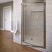 Basco Sopora 37" W x 67" H Pivot Framed Shower Door in Gray | 67 H in | Wayfair SOPN00A3767CLSV