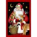 Toland Home Garden Santa's Friends 28 x 40 inch House Flag, Polyester in Black/Brown/Red | 40 H x 28 W in | Wayfair 109695