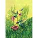 Toland Home Garden Hummingbirds in Flight Polyester 18 x 12.5 inch Garden Flag in Green/Yellow | 18 H x 12.5 W in | Wayfair 1110853