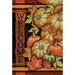Toland Home Garden Tumbled Gourds Polyester 18 x 12.5 in. Garden Flag in Black/Orange | 18 H x 12.5 W in | Wayfair 1110543