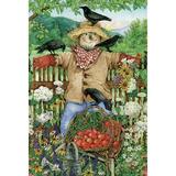 Toland Home Garden Friendly Scarecrow Polyester 18 x 12.5 inch Garden Flag in Green | 18 H x 12.5 W in | Wayfair 1110095