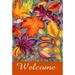 Toland Home Garden Autumn Welcome 28 x 40 inch House Flag, Polyester in Orange | 40 H x 28 W in | Wayfair 1010139