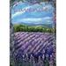 Toland Home Garden Lavender Fields 28 x 40 inch House Flag, Polyester in Gray | 40 H x 28 W in | Wayfair 1012073