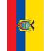 Toland Home Garden Flag of Ecuador 28 x 40 inch House Flag, Polyester in Blue/Red/Yellow | 40 H x 28 W in | Wayfair 1010611