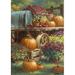 Toland Home Garden Farm Pumpkin Polyester 12 x 18 in. Garden Flag in Black/Brown | 18 H x 12.5 W in | Wayfair 119419