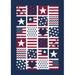 Toland Home Garden Patriotic Patches 2-Sided Polyester 18 x 12.5 inch Garden Flag in Blue | 18 H x 12.5 W in | Wayfair 1110926