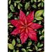 Toland Home Garden Poinsettia 28 x 40 inch House Flag, Polyester in Black/Red | 40 H x 28 W in | Wayfair 102534