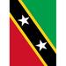 Toland Home Garden Saint Kitts and Nevis Polyester 18 x 12.5 inch Garden Flag in Black/Green/Red | 18 H x 12.5 W in | Wayfair 1110699