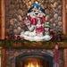 The Holiday Aisle® Dog & Penguin Hanging Figurine Wooden Door Hanger Wood in Brown | 24 H x 18 W x 0.25 D in | Wayfair