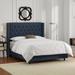 Wayfair Custom Upholstery™ Rita Tufted Low Profile Standard Bed Upholstered/Metal in Black | 56 H x 84 W x 85 D in CSTM1859 25219018