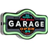 Winston Porter Big Daddy's Garage LED Marquee Sign in Green | 9.5 H x 17 W x 1.5 D in | Wayfair F4BAFFFE1EC243F4967D659F13D921A6
