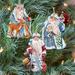 The Holiday Aisle® 3 Piece Father Frost Tales Holiday Shaped Ornaments Set Wood in Brown | 5 H x 5 W x 1 D in | Wayfair