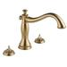 Delta Cassidy™ Deck Mounted Roman Tub Faucet Trim in Yellow/Brown | 9.33 H in | Wayfair T2797-CZLHP