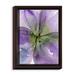 Red Barrel Studio® 'Pansy I' Framed Painting Print on Wrapped Canvas in Black/Green/Indigo | 21.75 H x 17.75 W x 1 D in | Wayfair