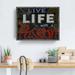 Ebern Designs 'Slate Inspired III' by Norman Wyatt Jr. - Wrapped Canvas Painting Print Canvas, in Black/Blue/Red | 16 H x 20 W x 1.5 D in | Wayfair