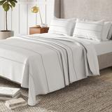 Mercury Row® Ullman Cotton 3 Piece Quilt Set Cotton in White | Queen Quilt + 2 Shams | Wayfair D10B4C3E4FC042EF9DD6A8EB06B4851C