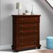 Lark Manor™ Ankrim 5 Drawers Standard Dresser/Chest Wood in Brown/Green/Red | 54 H x 40 W x 18 D in | Wayfair DBYH6828 37665346