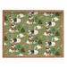 East Urban Home Christmas Canine Jack Russell Tray Wood in Brown/Green | 1.75 H x 16 W in | Wayfair EHME8994 33820731