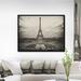 East Urban Home Vintage View of Paris France - Cityscape Photo Print Canvas/Metal in Black/Gray/White | 32 H x 42 W x 1.5 D in | Wayfair