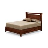 Copeland Furniture Monterey Solid Wood Storage Platform Bed Wood in Brown/Red | 52 H x 58.25 W x 80 D in | Wayfair 1-MON-13-33-STOR